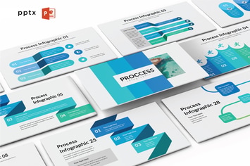 PROCCESS INFOGRAPHIC - Powerpoint V607