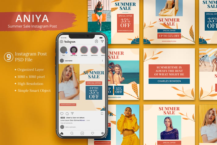 Aniya - Summer Sale Instagram Post