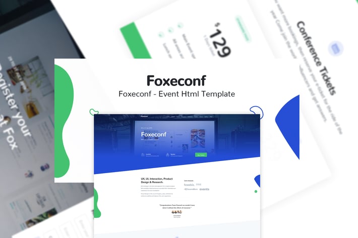  Foxeconf - Event HTML Template 