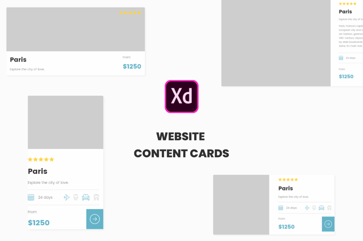 Website Content Cards