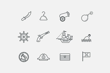 12 Pirate Icons
