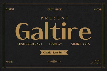 Galtire - Classic Sans Serif Font