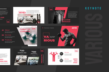 Various Gym Keynote Presentation