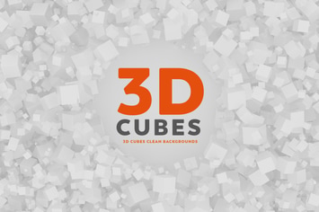 3D Cubes Clean Backgrounds