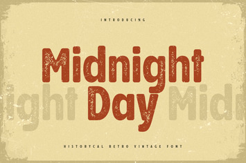Midnight Day - Historical Retro Vintage Font