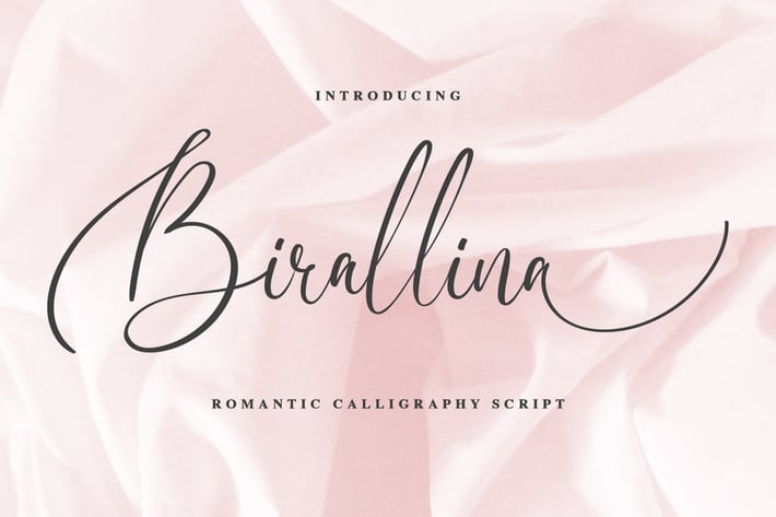 Birallina - Romantic Script Font