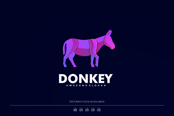 Donkey Gradient Logo