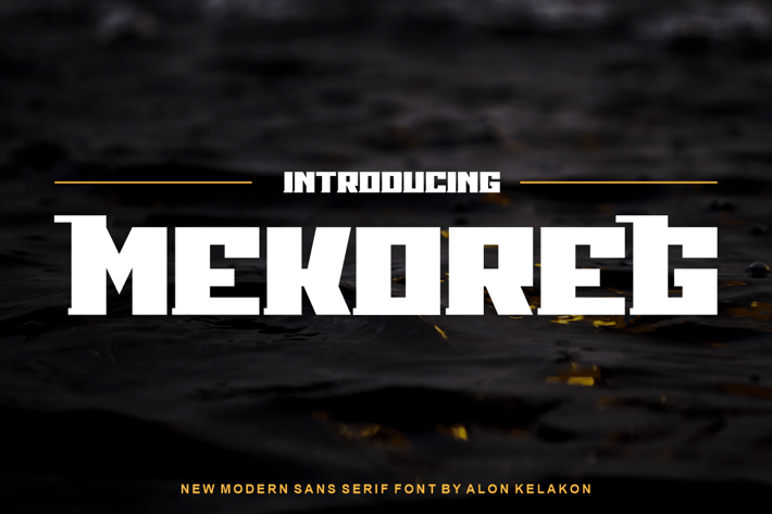 Mekoreg Font