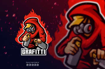 Grafitti Sprayer Logo