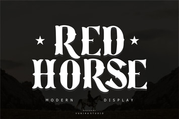 Red Horse - Modern Display