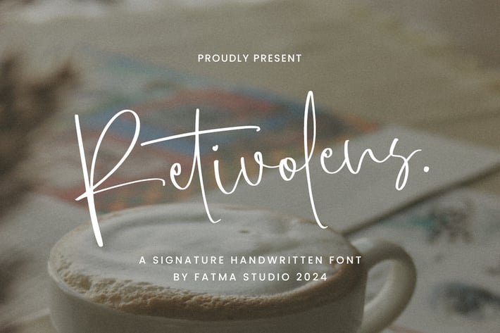 Retivolens - Signature Font