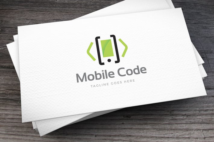 Mobile Code Logo Template