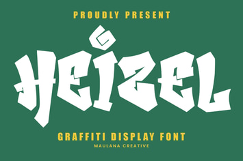 Heizel Graffiti Display Font