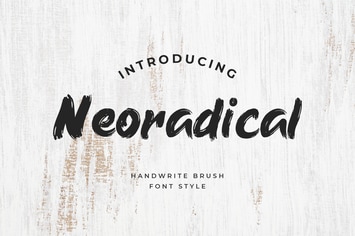 Neoradical Handwritten Brush Font