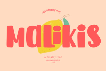 Malikis Display Font