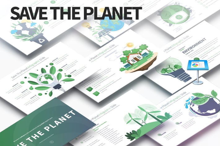 Save The Planet - Keynote Infographics Slides
