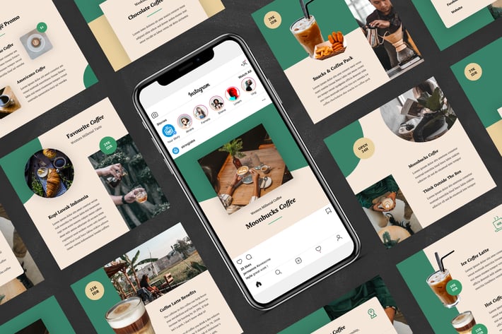 Coffee Shop Social Media Instagram Post PPT