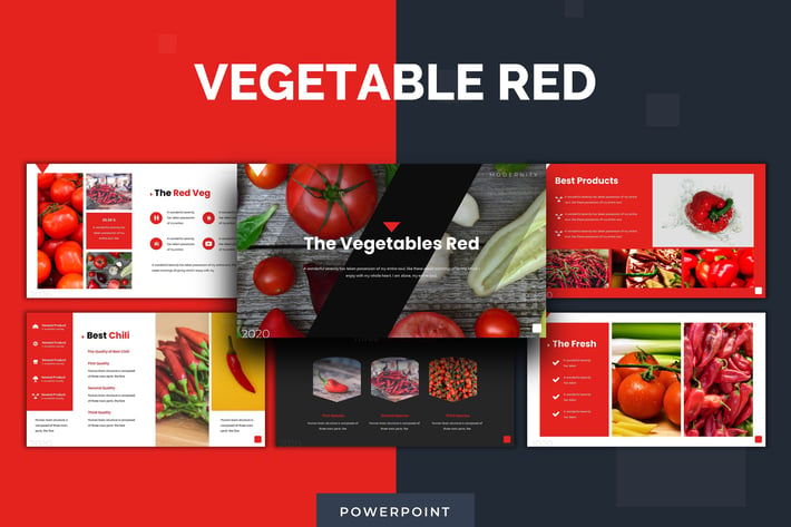 The Vegetables - Powerpoint Template