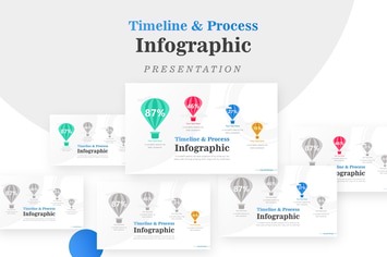Four Air Balloon Powerpoint Template