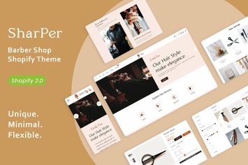  Sharper - Barber Shop Shopify Theme