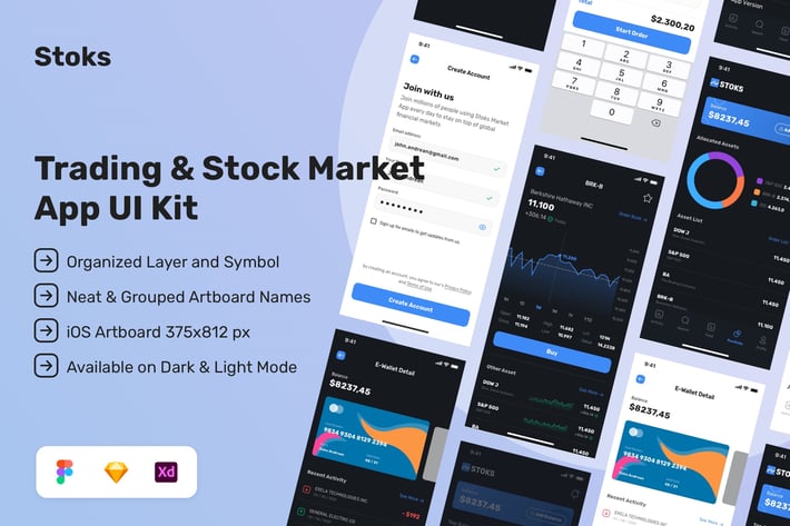Stoks - Stock Market App UI Kit