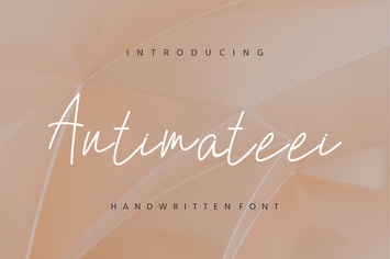 Antimateei Font Handwritten.