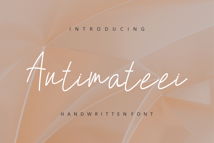 Antimateei Font Handwritten.