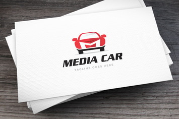 Media Car Letter M Logo Template