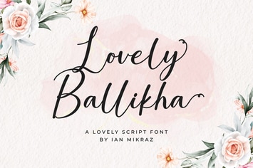 Lovely Ballikha - A Lovely Script Font
