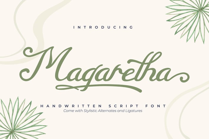 Magaretha | Handwritten Script Font