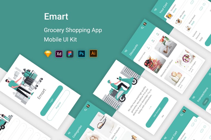 Emart - Grocery Shopping Store UI Kit