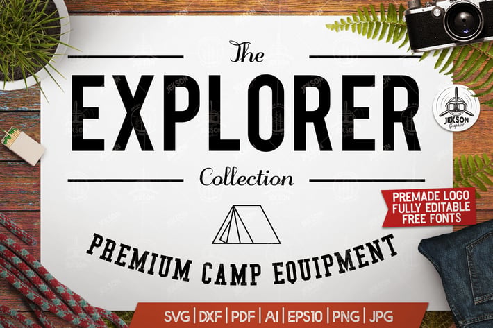 Vintage Outdoor Explorer Logo / Label Templates