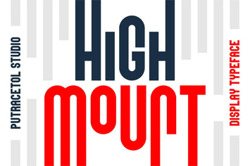 High Mount - Heights Display Font