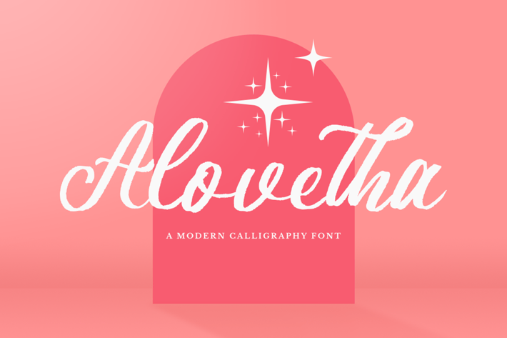 Alovetha - Brush Script Font