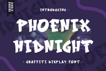 Phoenix Midnight - Graffiti Display Font