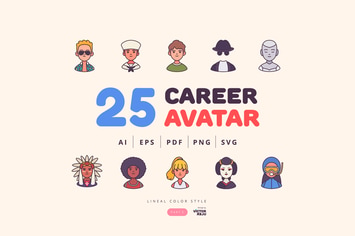 25 Career Avatar Character Design - Part 3