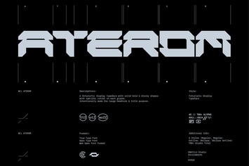 NCL Aterom - Futuristic Logo Cyberpunk Bold Font