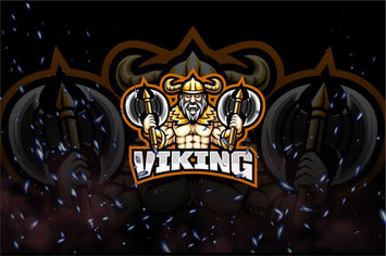 Viking E-Sport and Sport Logo Template