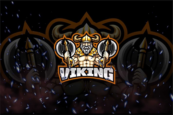 Viking E-Sport and Sport Logo Template