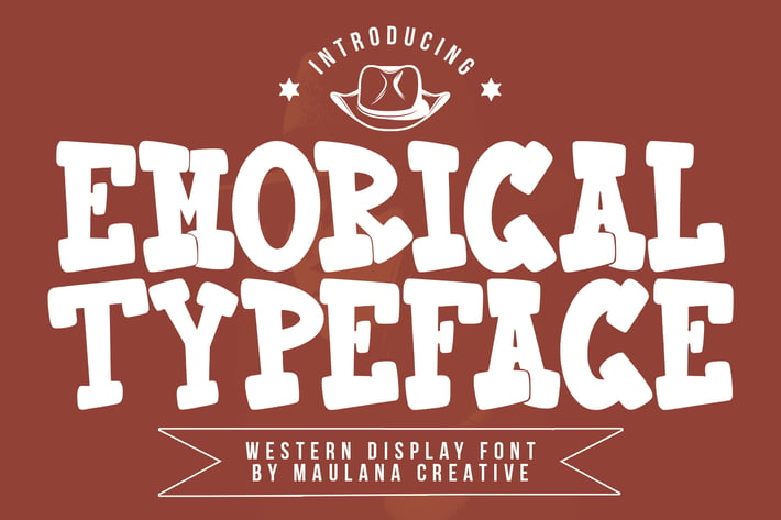 Emorical Typeface Western Display Font