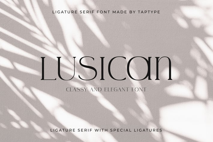 Lusican - Serif Display Font