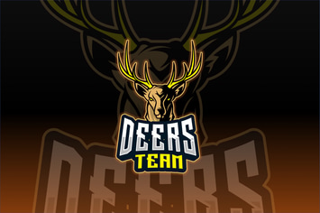 Deers Sport and Esport Logo Template