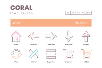 60 Web Line Icons