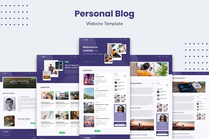 Personal Blog Website Template