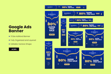 Ramadan Google Ads Banner Template
