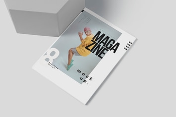 A5 Size Softcover Magazine Mockups Template