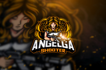 Angelga Shooter - Mascot & Esport Logo