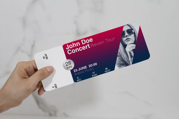 Ticket Music Mock Up