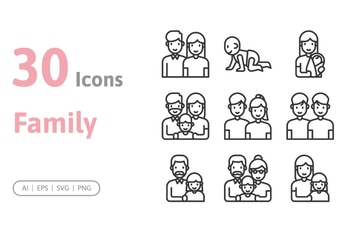 30 Family Icons