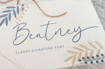 Beatney a Classy Signature Font